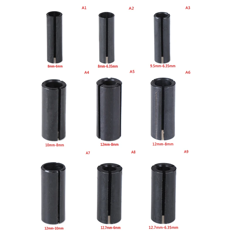 

1PC High Precision Adapter Collet Shank Cnc Router Tool Adapters Holder 6-12mm 9 Sizes