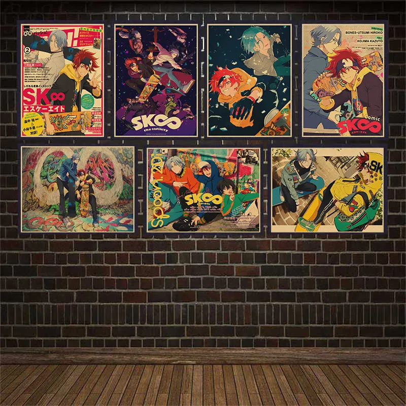 Японское аниме SK8 Бесконечность скейтборд крафт бумага Плакаты для дома комнаты