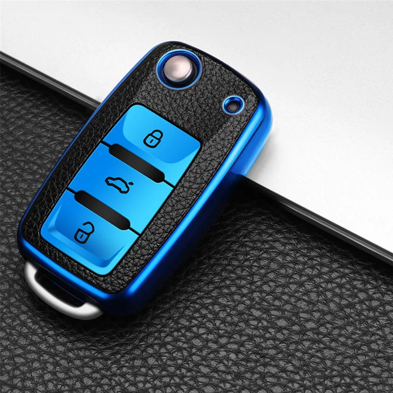 

Car key case for volkswagen vw magotan polo golf 4 3 6 5 6 mk6 passat b5 b6 b8 b7 touran bora tiguan jetta lavida skoda octavia