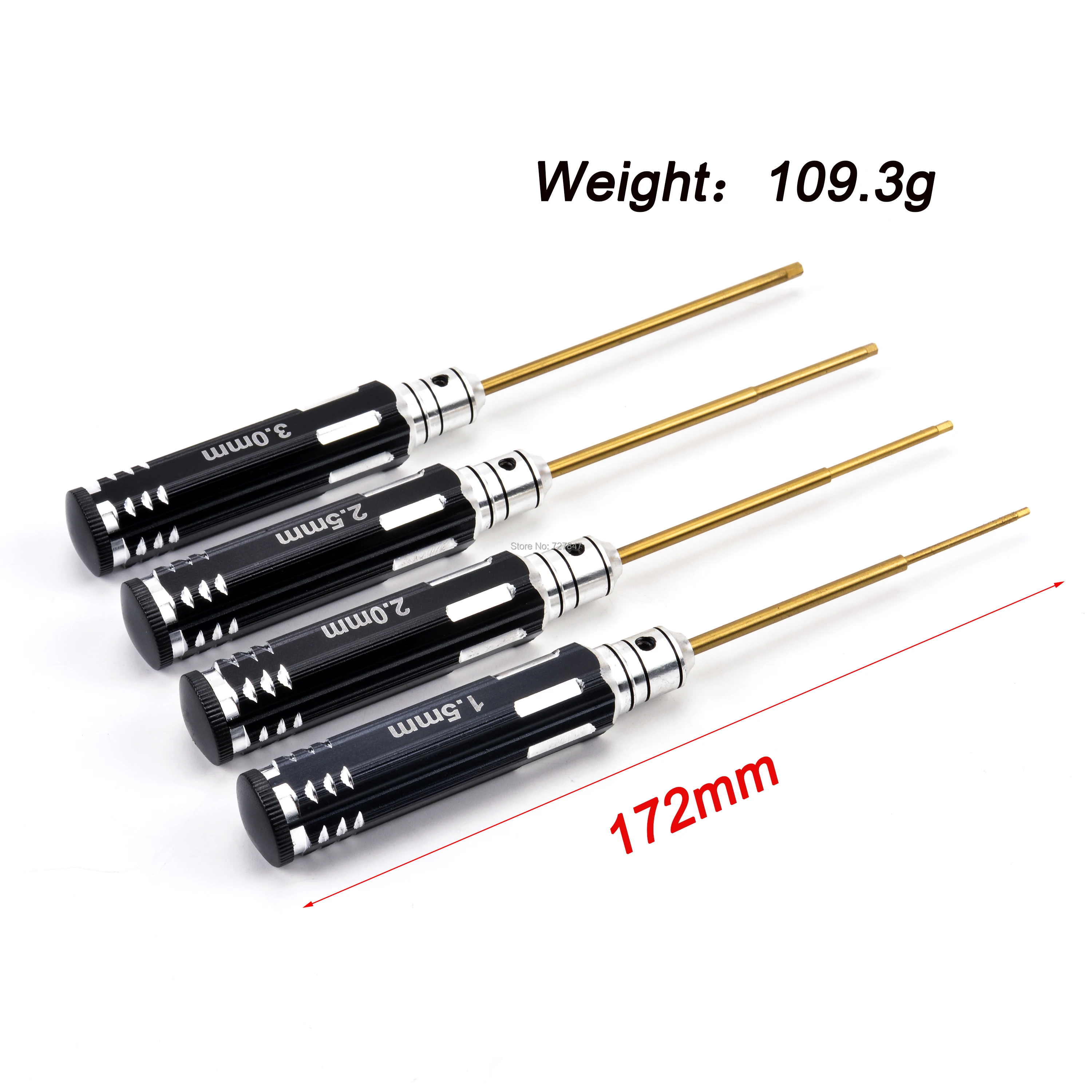 4pcs FPV RC Tools Hex Screw Driver 1.5 2.0 2.5 3.0mm Titanium Plating Hardened Wrench Screwdriver For Camera Drone Quad | Игрушки и