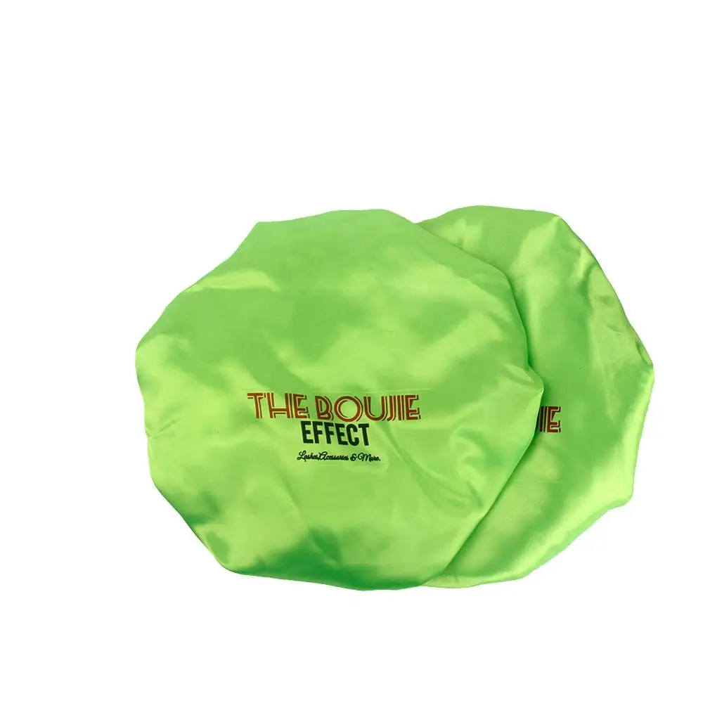 Изготовленный на заказ логотип атласные шляпки 2 слоя полиэфирного атласа женщин