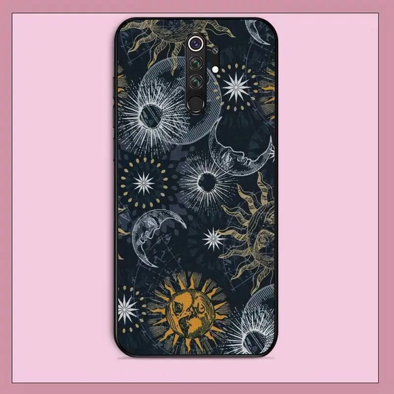 TOPLBPCS Lovebay космическая планета Черная задняя панель для RedMi note 9 4 5 6 7 5a 8 pro max 4X 5A