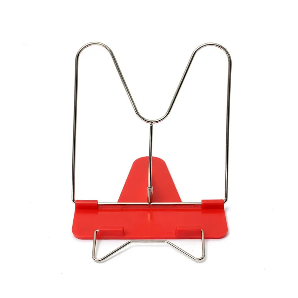 

2020 Adjustable Foldable Reading Book Stand Document Holder Desk Office Supply Stainless Steel Rack Plastic Base Reading Boo