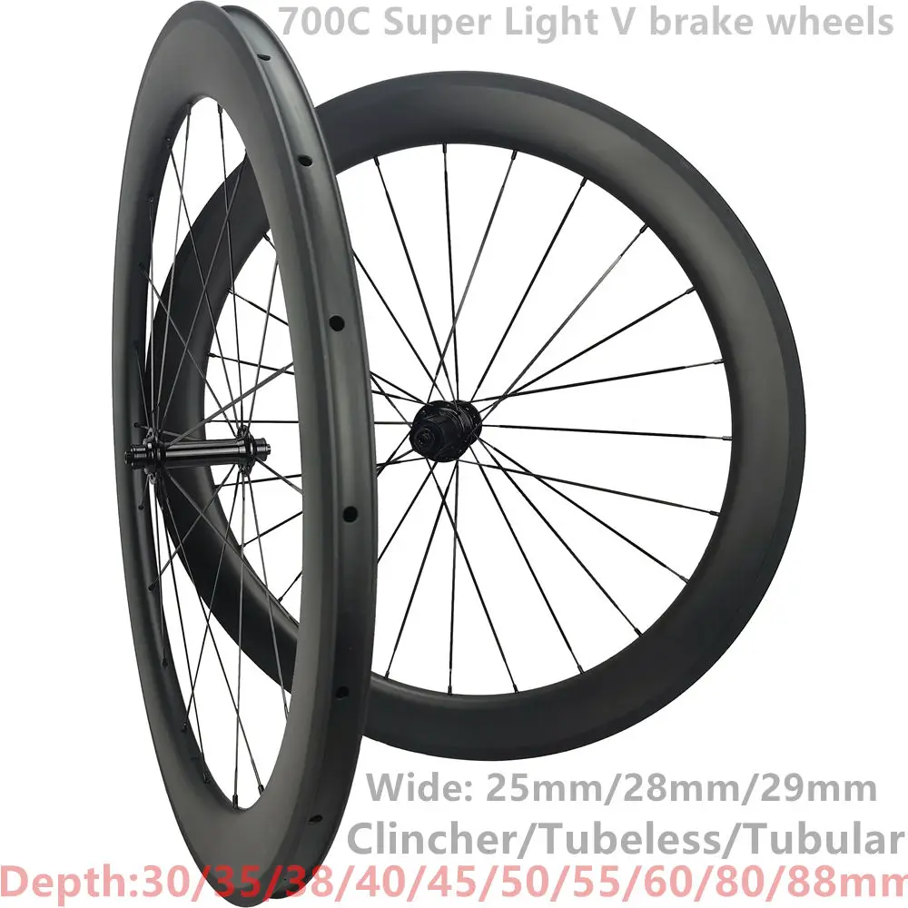 Bestellen Soloteam Keramik Beraing R13 R36 Naben 38mm 45mm 50mm 60mm 88mm 700c Carbon Straße Fahrrad Laufradsatz T700 Volle Carbon Räder