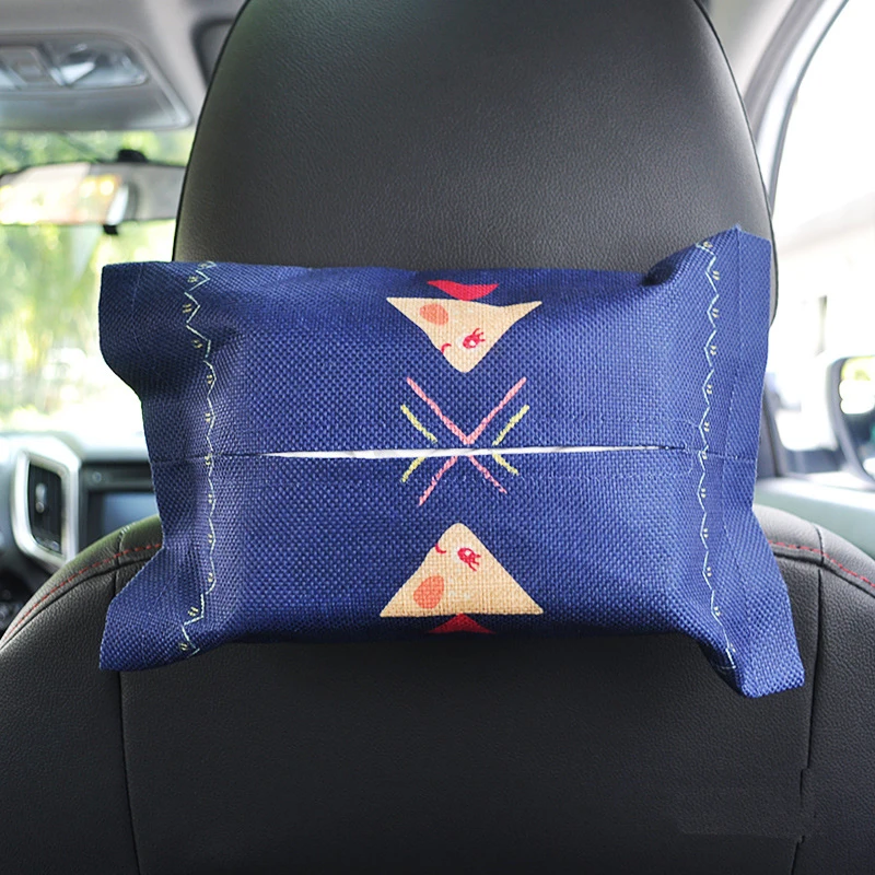 Мультяшная автомобильная коробка для салфеток подвесной столик хранения на