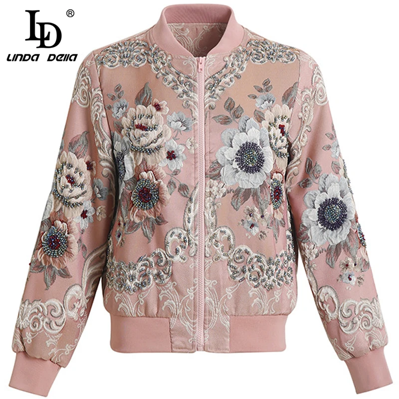 LD LINDA DELLA модные Подиумные летние винтажные куртки женские великолепные