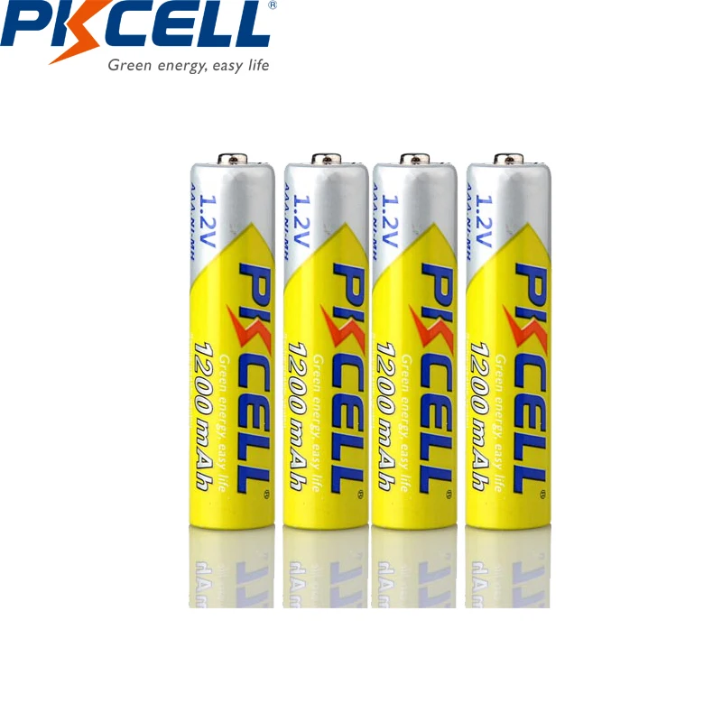 8pcs PKCELL AAA 1200mAh Battery 1.2V NIMH Rechargeable Batteries aaa +2pcs battery box holder for AA | Электроника