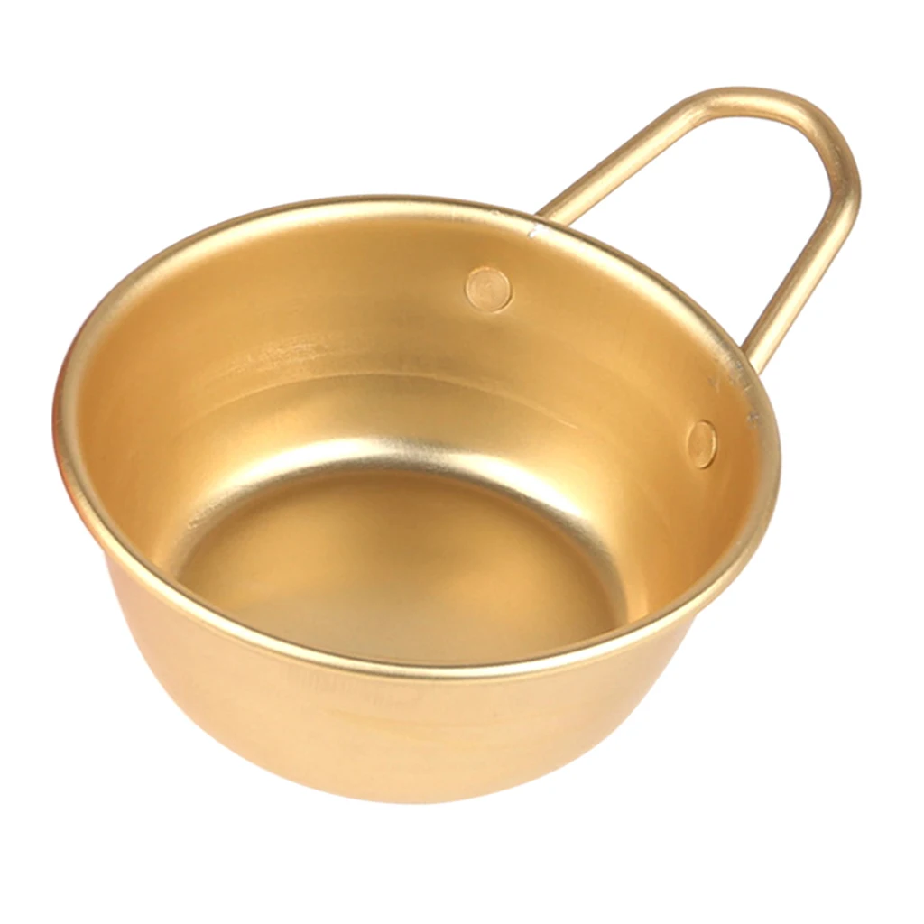 Алюминиевые желтые корейские традиционные чаши для корейского рисового вина