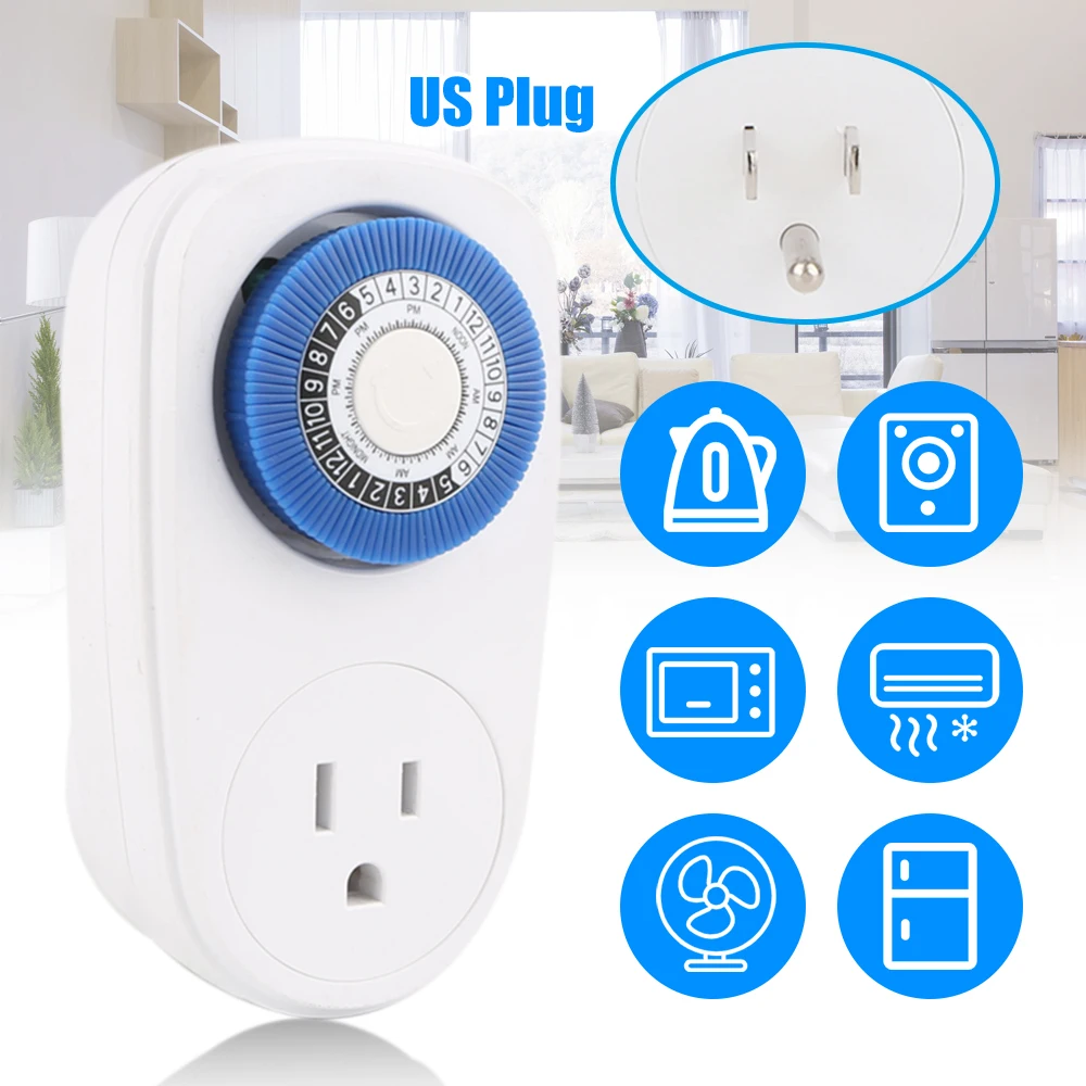 24-часовой циклический таймер переключатель кухонный выходная петля