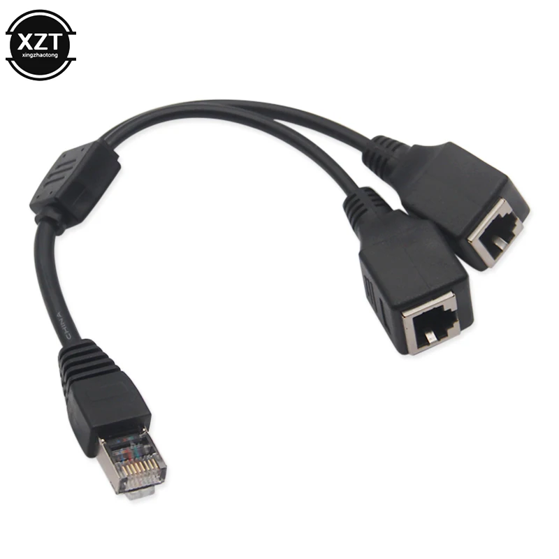 Сетевой Разветвитель RJ45 с 1 штекером на 2 разъемами типа мама | Компьютеры и офис