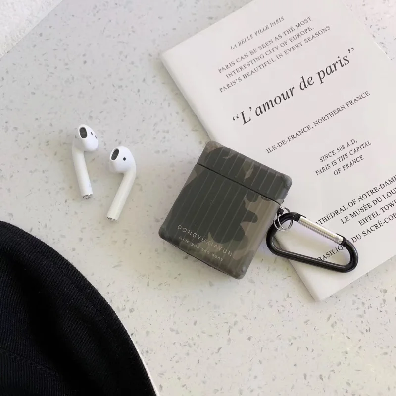 Модный камуфляжный чехол для наушников для Apple Airpods 1 2, защитный силиконовый чехол, беспроводная bluetooth-гарнитура, чехол для зарядки