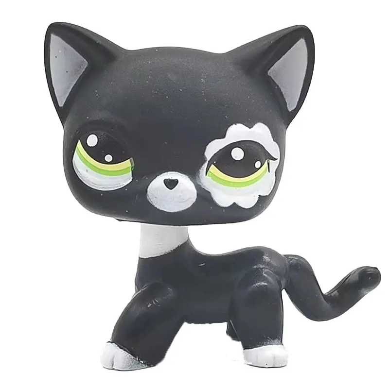 Милые питомцы LPS игрушки стоят с животными маленькая короткая шерсть кошка