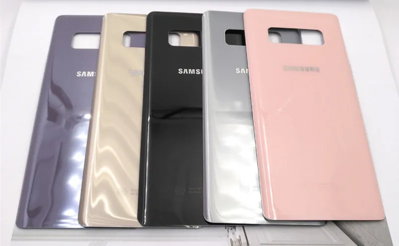 Задний стеклянный объектив для Galaxy Note 8 корпус аккумуляторной батареи серая