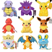 anime pokemoned image toys plush doll pikachues plush toys gengar squirtle bulbasaur jigglypuffs eevee charmander gift for kids