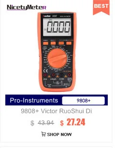 Хороший ST830L Профессиональный мини размер ладони 2000 отсчетов ручной диапазон постоянного тока Измерение сопротивления цифровой мультиметр