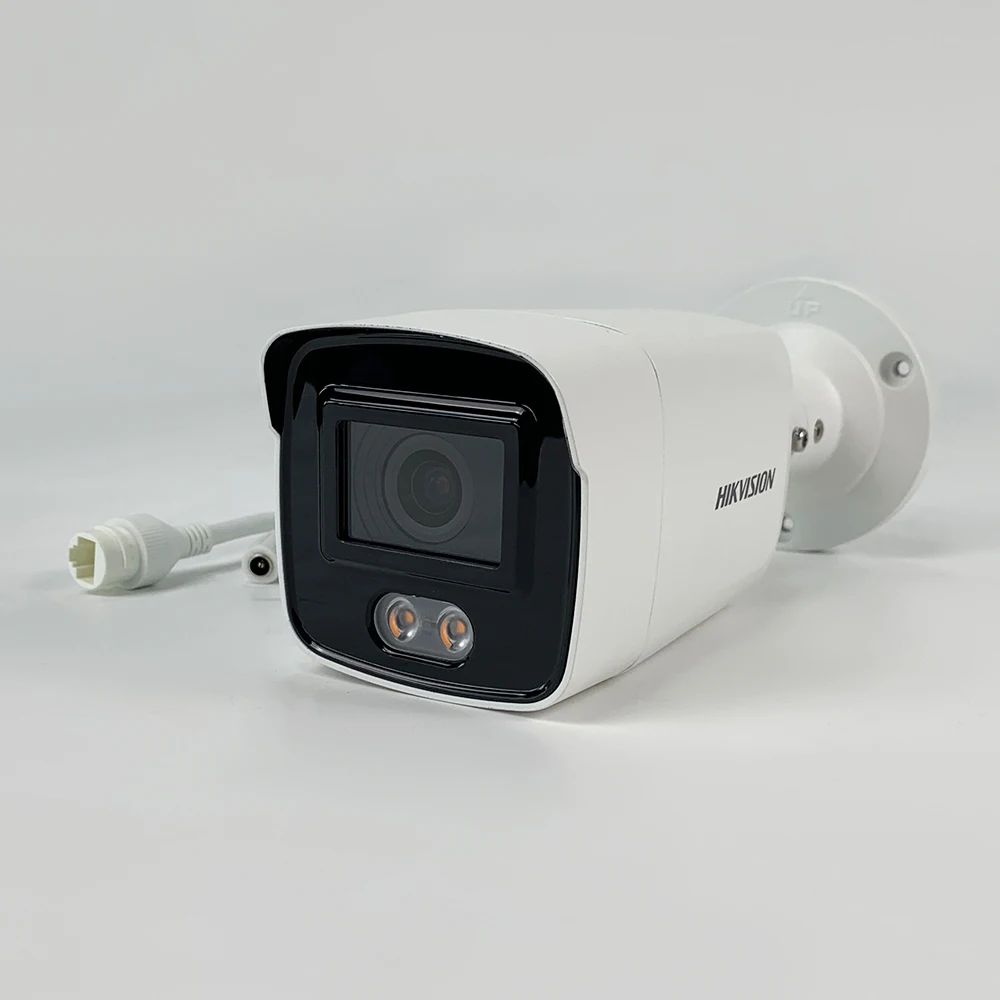 В наличии оригинал DS 2CD2047G1 L 4MP Цвет Vu пуля сети IP CCTV безопасности Камера POE IP67