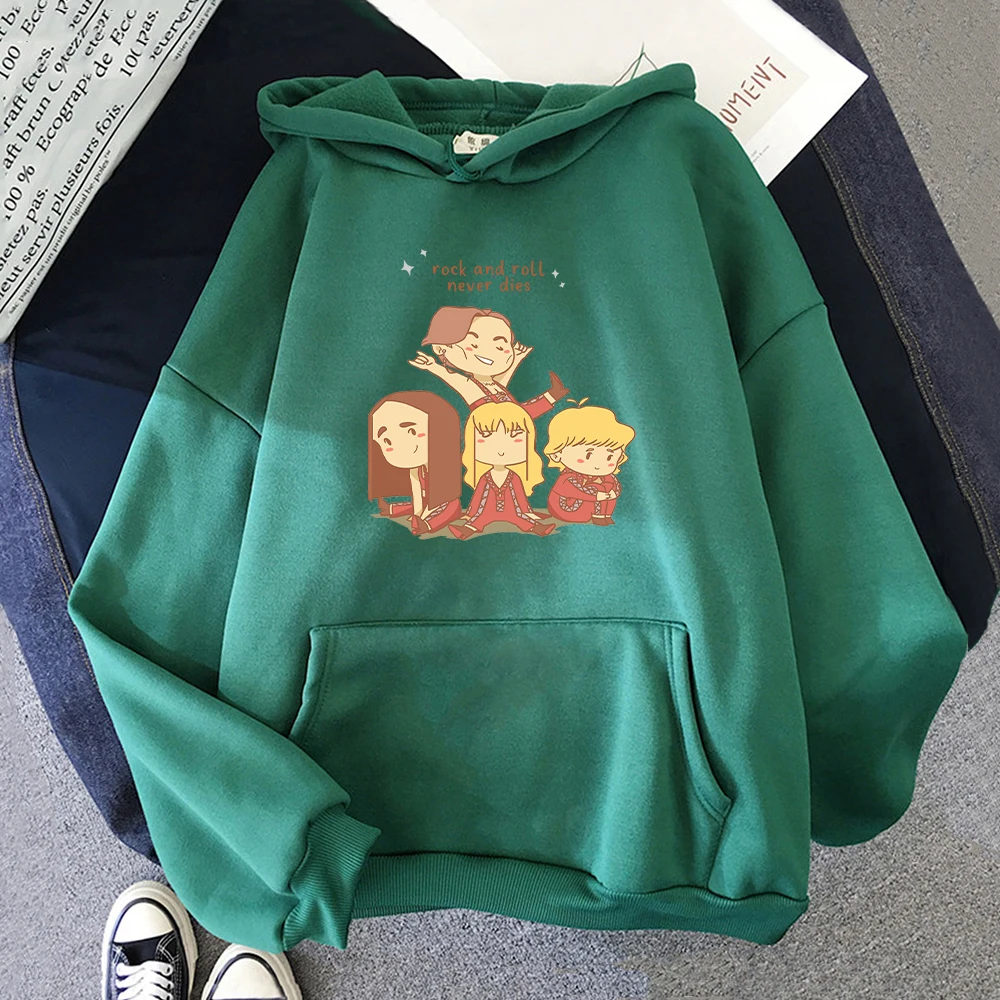 

Maneskin Kawaii Hoodie Women Loose Aesthetic Anime Cartoon Print Autumn Winter Fashion Tops Harajuku Casual Sweatshirt Pullovers