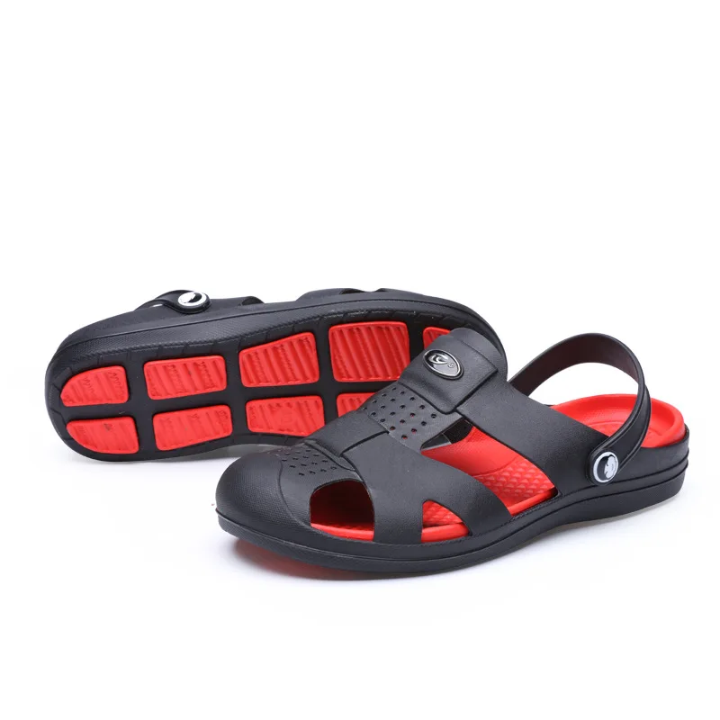 

Summer Shoes Men Beach Sandals Hollow Slippers Men Lighted Casual Shoes Outdoor Fashion Men Flats hjm83