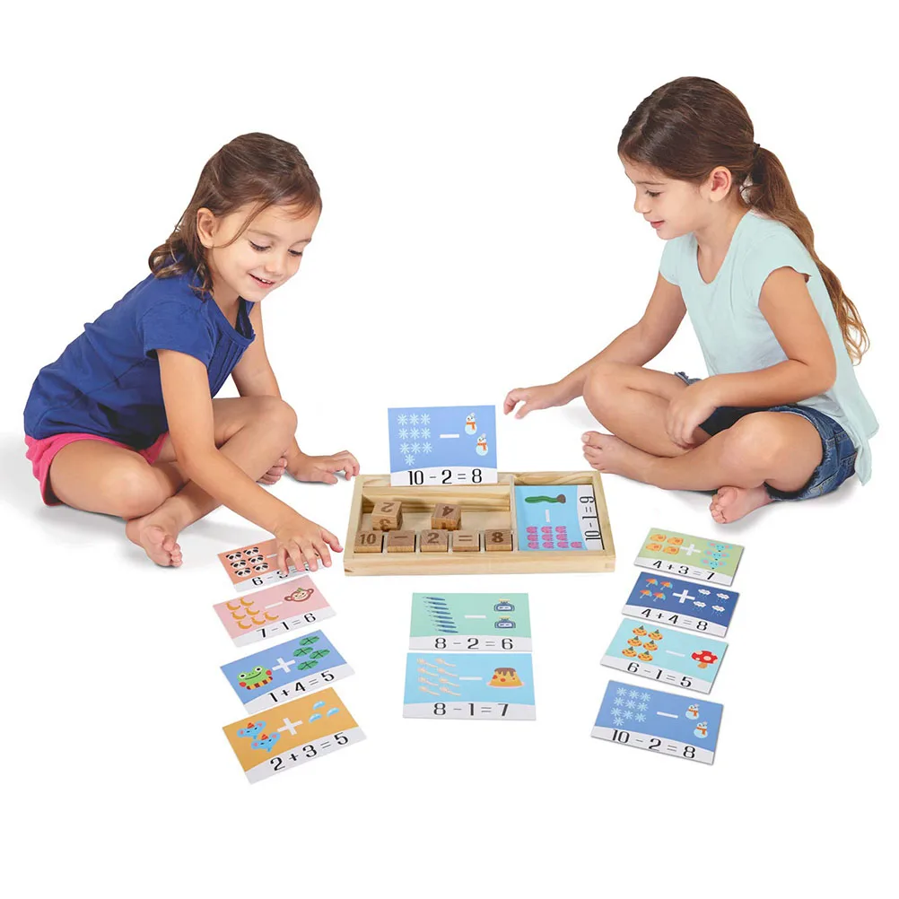 Детские деревянные математические игры детские игрушки для расчета Обучающие с