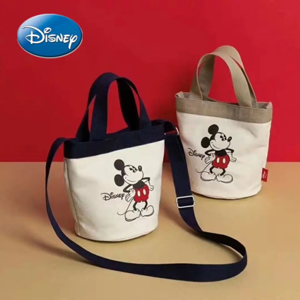 

2021 New Disney Mickey Minnie Cartoon Print Woman Shoulder Bag Casual Handbag Tote Bag Shopping Bag 2021 Female Bag Trend