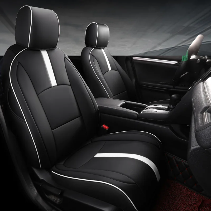 

Custom car seat cover for Honda Civic 2016 2017 model luxury PU leather car protective case Refurbished old seats