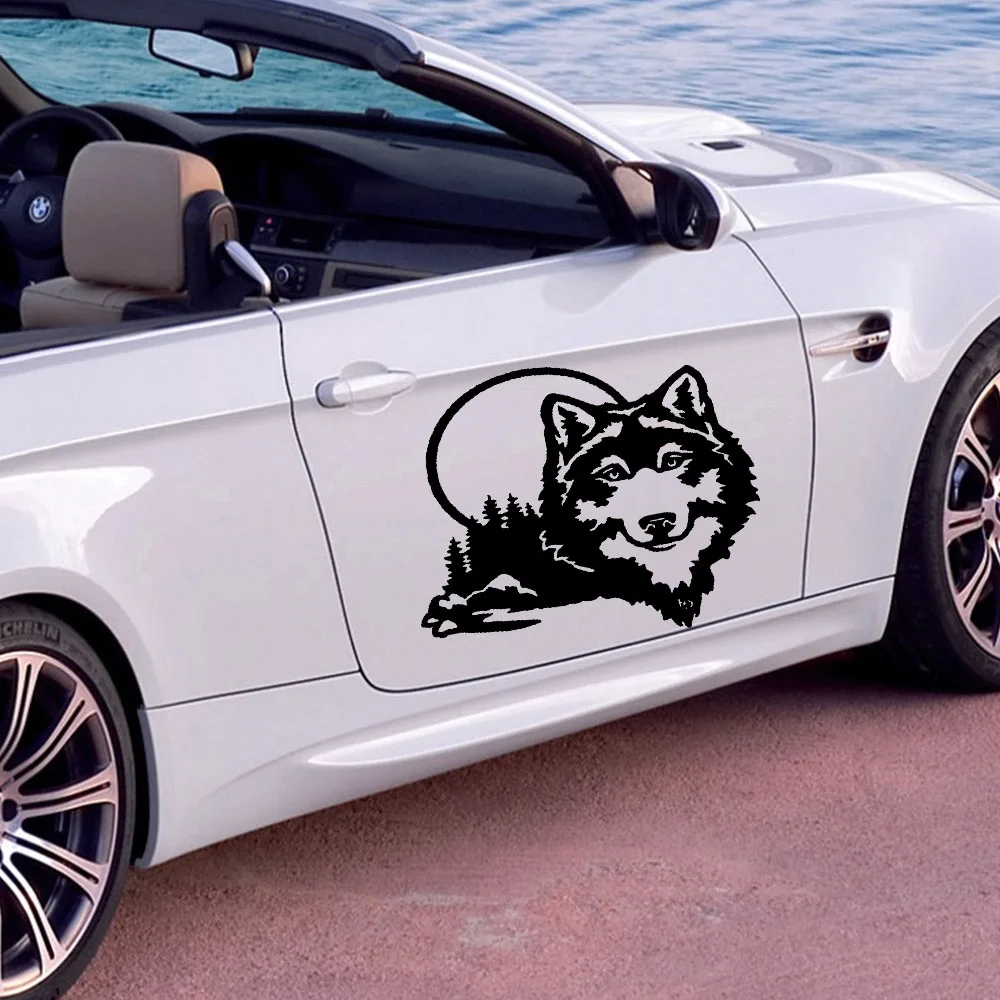 

Hot mirror forest Car Sticker Car Stickers Auto Vinyl Car Sticker Car Accessories