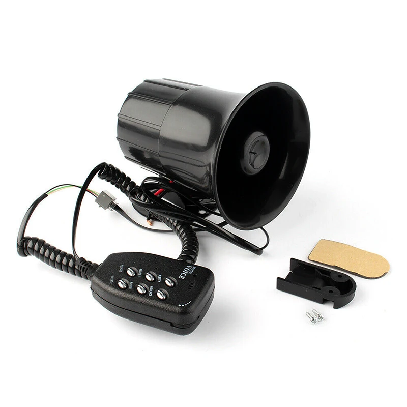 Spot Car Warning Alarm Fire Siren Horn PA Speaker MIC System 6 Sound Loud Louder 100W M8617 | Автомобили и мотоциклы