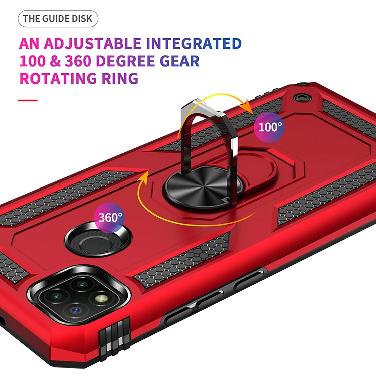 Противоударный чехол для Xiaomi Redmi 9C NFC армированный военный защитный с