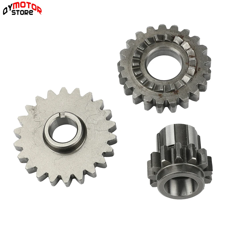 

Motorcycle Start Gear Bridge Gear Driven Gear Kit For YX140 YinXiang 140cc 1P56FMJ Horizontal Engine Dirt Pit Bike Parts