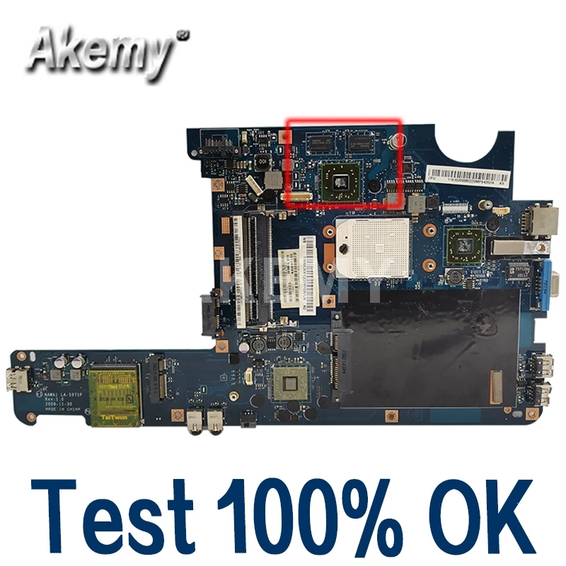Для Lenovo G455 G455A NAWA1 LA-5971P системная плата Материнская DDR2 с видеокарты 100%