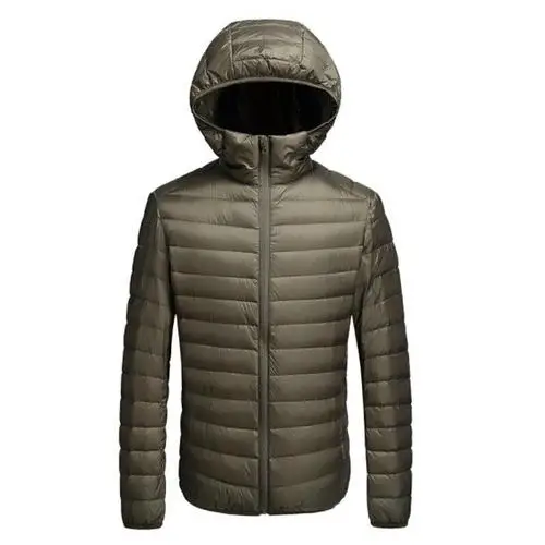 Новинка плюс 9XL 10XL 11XL пуховое пальто большие размеры, для мужчин 90% ультра легкий пуховик для мужчин Lightweigh теплое пальто с капюшоном Перо парка - Color: M18-A35