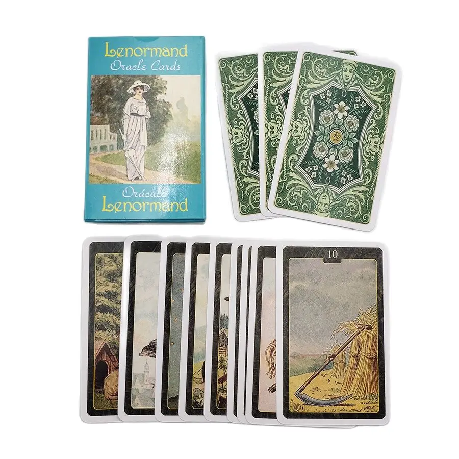 Lenormand карты с изображением ораклов гадания таро английская версия развешивание