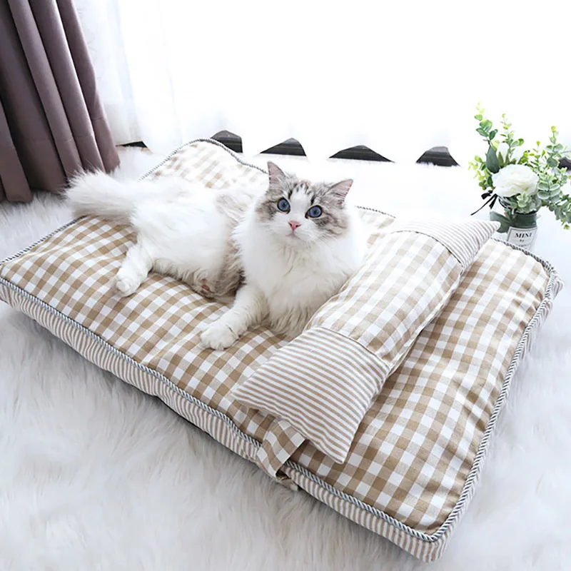 

Pet Beds for Small, Medium Dogs and Cats - Luxe Perfect Comfort Sofa Dog Bed, Performance Linen Sofa Dog Bed