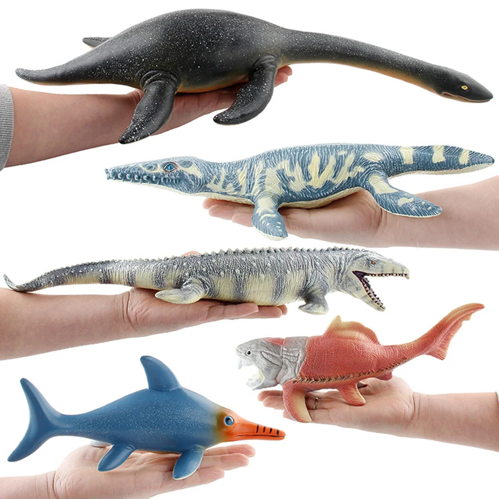 1Pc Simulated Plesiosaur Model Toys Creative Marine Animal Soft Plastic Stuffed Cotton Shark Toy Oversized Lifelike P | Игрушки и хобби