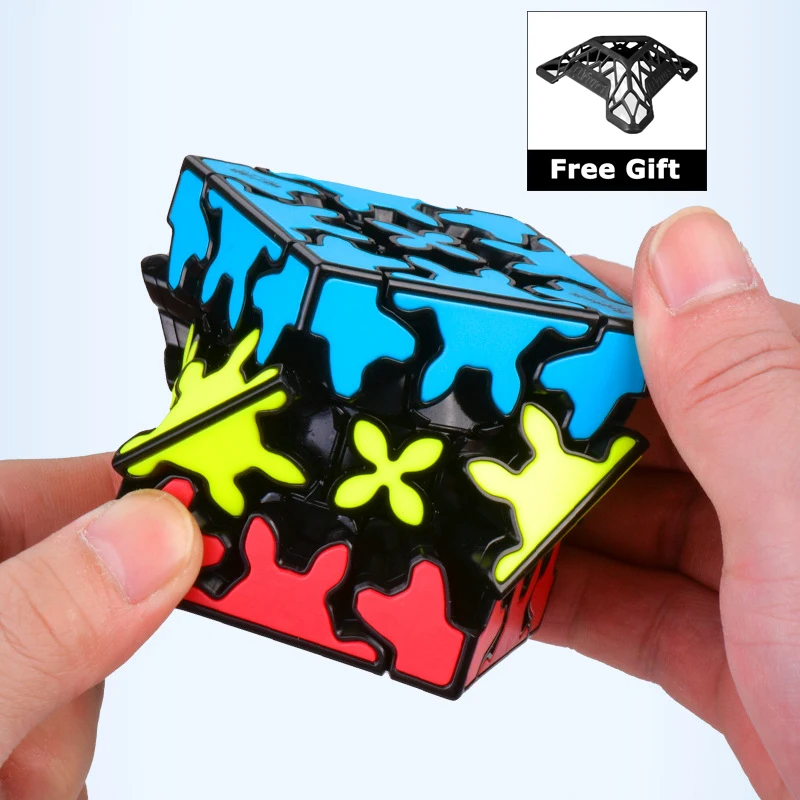 

NEW QIYI Sandwich Gear Magic Cube 3x3x3 Cube Educational Speed Puzzle 3x3 Cubo Magico Toys for Children Kids Gifts with Bracket