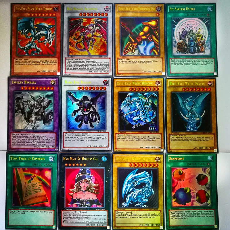 Yu Gi Oh английская версия карта группа дракон семья зеленый глаз белый Темный