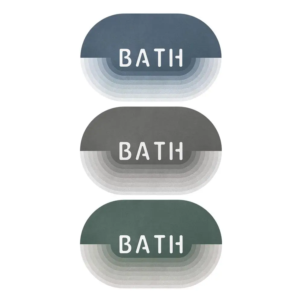 

Bathroom Rugs Non-Slip Quick-Dry Indoor Floor Mat Door Bathroom Super Absorbent Floor Mat Household Kitchen Mat Anti-Oil And