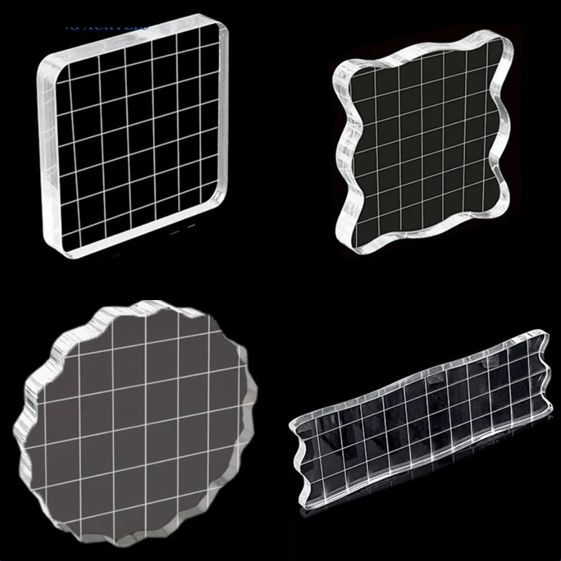

Acrylic Block For Clear Stamp Cling Mounted Rubber Stamps DIY Scrapbooking Clear