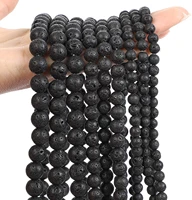 natural stone beads 8mm volcanic stone loose beads for jewelry diy making bracelet bangle present amulet accessories