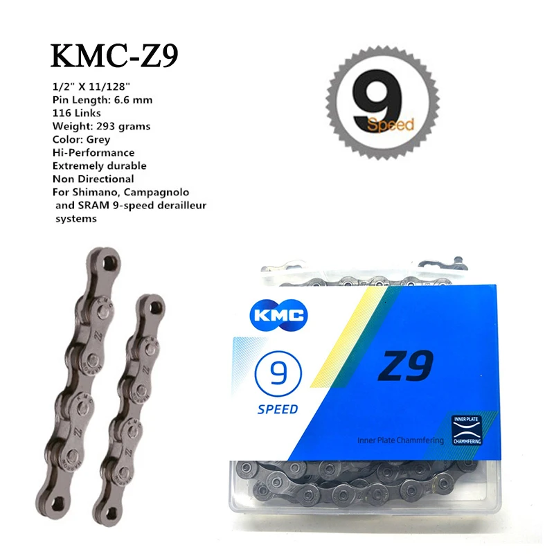 Kmc инструмент для демонтажа цепи велосипеда(X11.93 X11 X10 X9 Z9 X8 Z8 цепи 116 118L ссылки цикл переключатель цепи, 8, 9, 10, 11, скорость MTB цепь для дорожного велосипеда