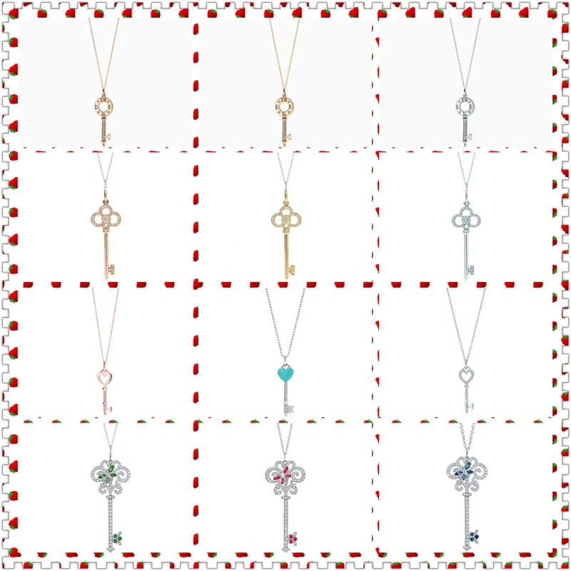 Цепочка с подвеской в виде ключа из серебра 100% пробы римскими цифрами | Украшения