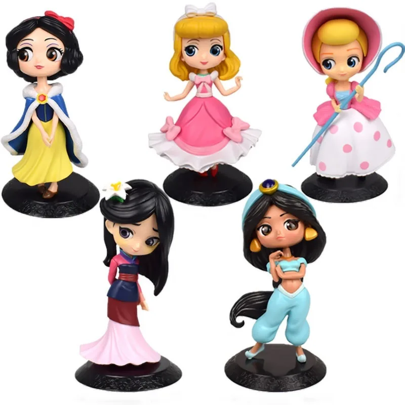 Фигурки героев мультфильма Disney Q игрушки принцессы Белоснежка жасмин Спящая