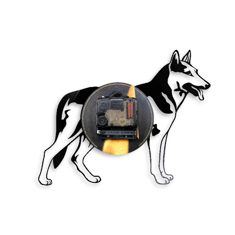 Настенные часы с изображением немецкой овцы в современном дизайне для щенков