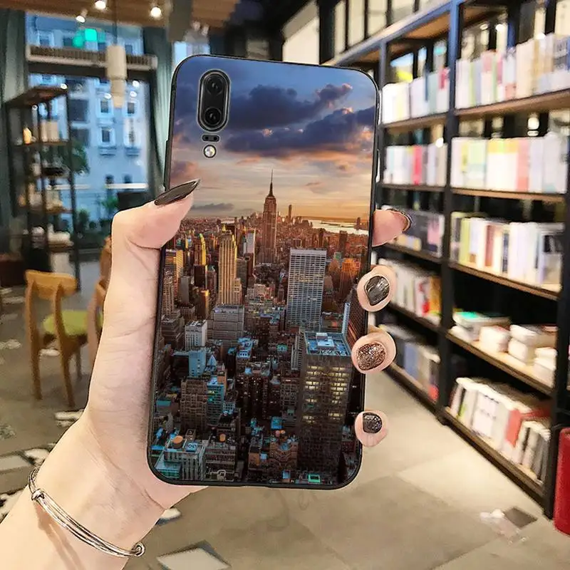 

NYC NEW YORK city lanscape luxury Anti-fall Phone Case shell For Huawei honor Mate P 10 20 30 40 Pro 10i 9 10 20 8 x Lite