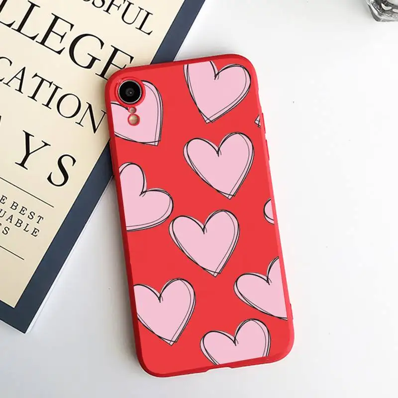 

love pink high quality protective Phone Case Candy Color for iPhone 6 7 8 11 12 s mini pro X XS XR MAX Plus