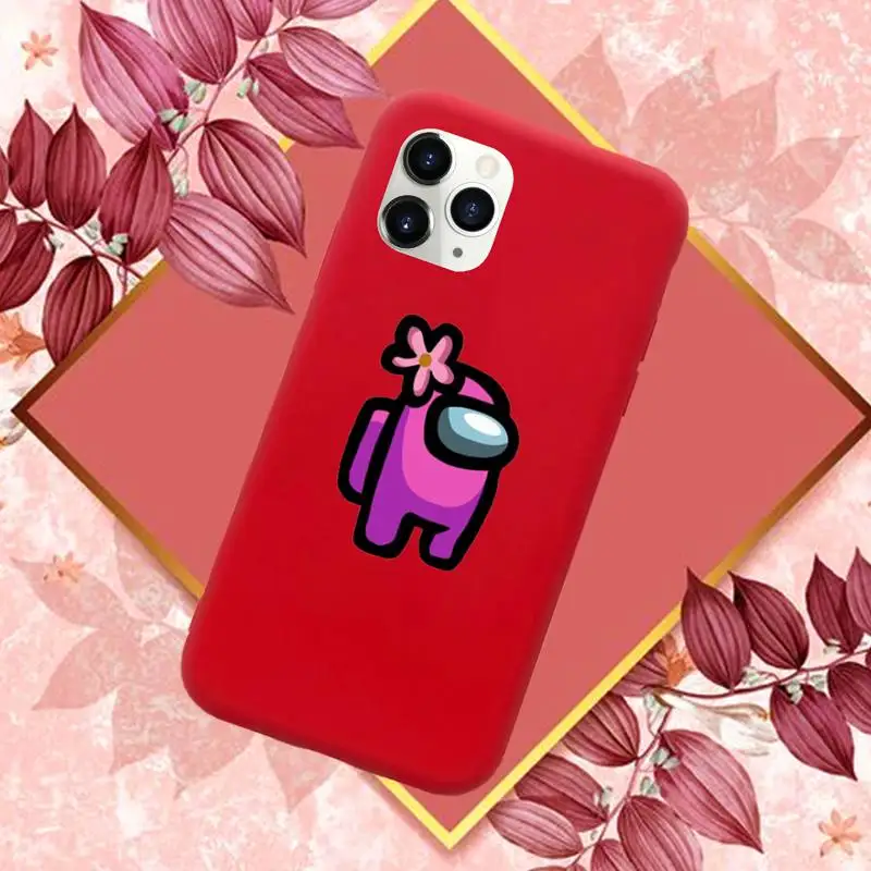 

Among Us Game Phone Case Candy Color for iPhone 11 12 mini pro XS MAX 8 7 6 6S Plus X SE 2020 XR