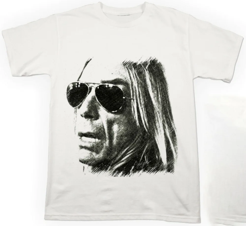 Футболка Rock Iggy Pop Mit Druck Personalisierte футболка хлопковая винтажный рисунок| |