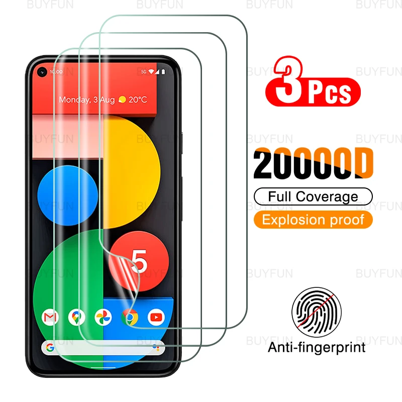 

3 шт., Гидрогелевая Защитная пленка для Google Pixel 5 6,0 дюймов