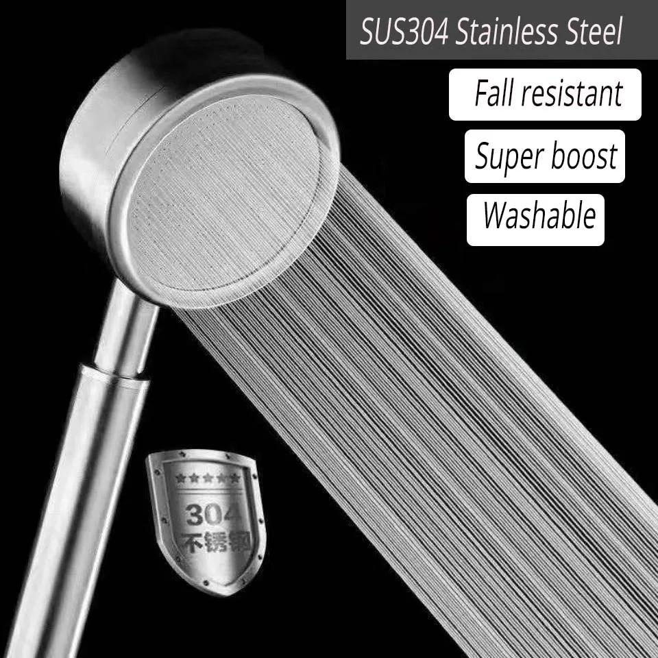 

Насадка для душа из нержавеющей стали высокого давления ручная настенная насадка для душа с защитой от падения водосберегающая дождевая на...