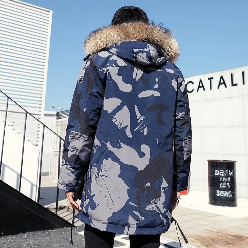 Лидер продаж 2019 Новое поступление зимняя куртка Мужская пуховая парка высокого